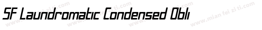 SF Laundromatic Condensed Oblique字体转换
